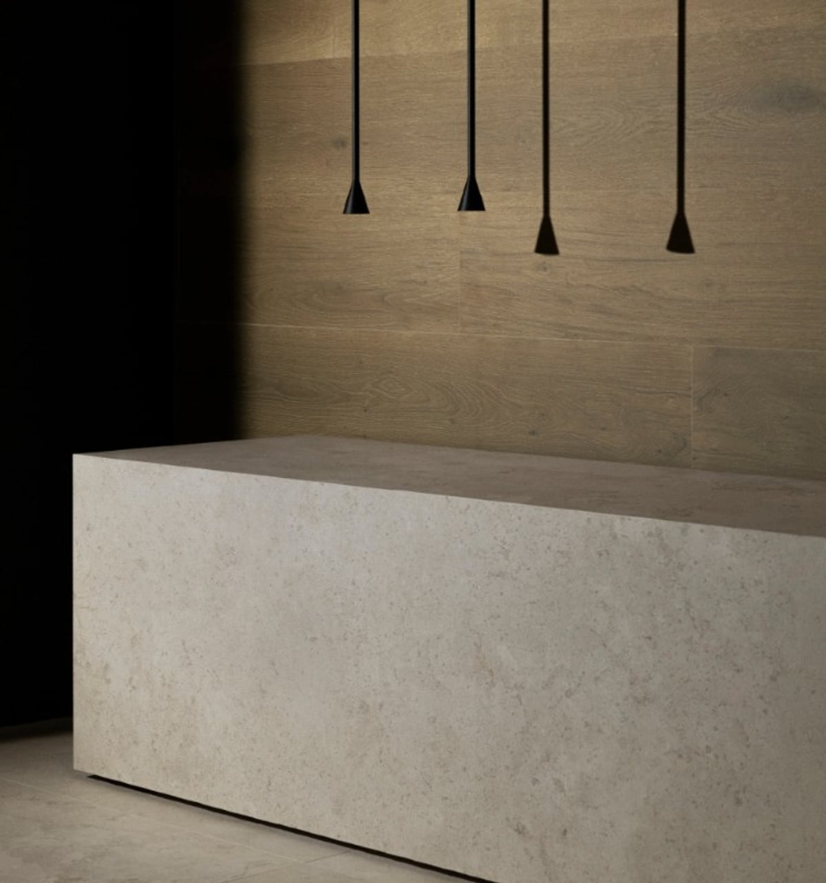 Cạnh đá bo cong liền mạch